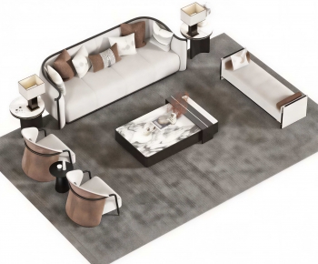 New Chinese Style Sofa Combination-ID:423733955