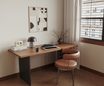 Modern Computer Desk And Chair-ID:226778031