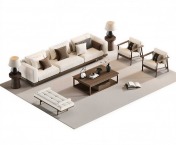 New Chinese Style Sofa Combination-ID:282388934