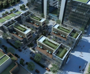 Modern Architectural Bird's-eye View Planning-ID:261540447