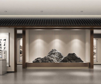 New Chinese Style Exhibition Hall-ID:944430828