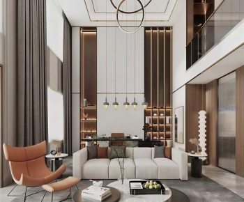 Modern A Living Room-ID:466257109