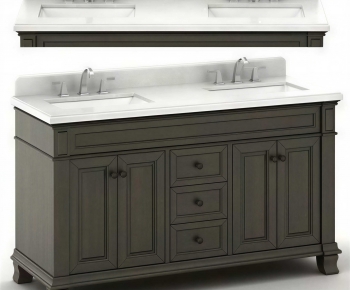 European Style Bathroom Cabinet-ID:349756009