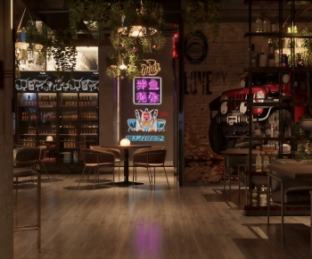 Industrial Style Barbecue Restaurant-ID:159480095