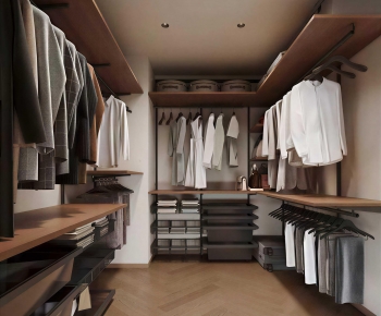 Modern Clothes Storage Area-ID:286444903