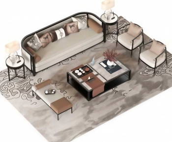 New Chinese Style Sofa Combination-ID:394752032