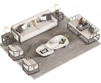 New Chinese Style Sofa Combination-ID:484837069