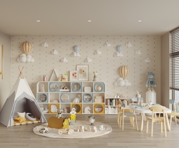Modern Children's Room Activity Room-ID:754359964