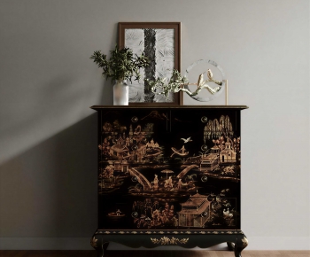New Chinese Style Side Cabinet-ID:144273047