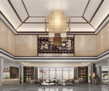 New Chinese Style Lobby Hall-ID:476015096