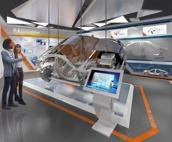 Modern Exhibition Hall-ID:551794051