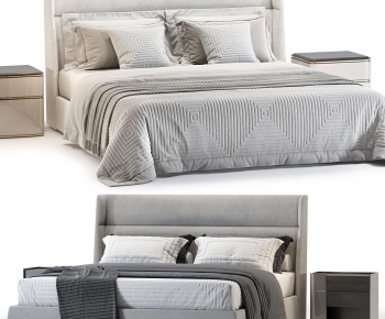 Modern Double Bed-ID:247581016