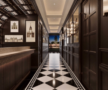 Retro Style Corridor-ID:307874924