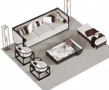 New Chinese Style Sofa Combination-ID:288609982