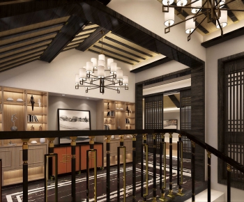 New Chinese Style Hallway-ID:451910526