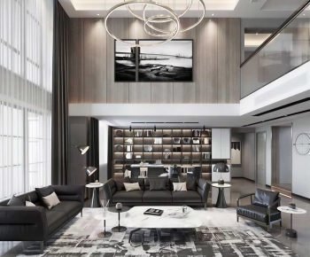 Modern A Living Room-ID:458417892