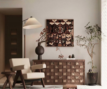 New Chinese Style Entrance Cabinet-ID:597943079