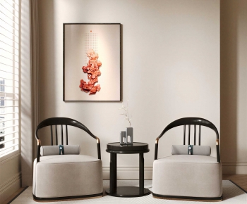 New Chinese Style Single Sofa-ID:958774096