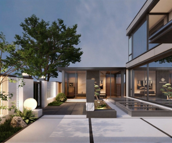 New Chinese Style Courtyard/landscape-ID:652934073