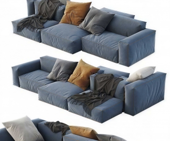 Modern Three-seat Sofa-ID:664273982