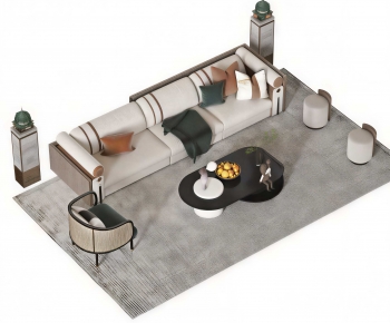 New Chinese Style Sofa Combination-ID:912048105