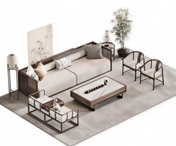 New Chinese Style Sofa Combination-ID:830713031