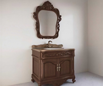 European Style Bathroom Cabinet-ID:508189268