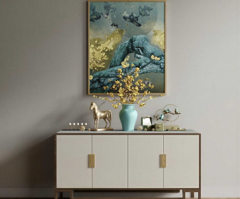 New Chinese Style Side Cabinet-ID:253088004