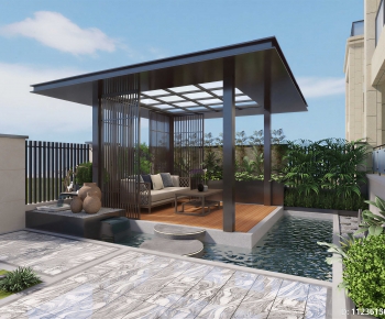 Modern Courtyard/landscape-ID:403649098