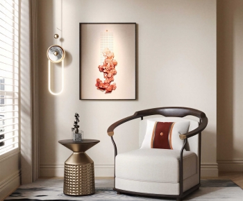 New Chinese Style Single Sofa-ID:801606899