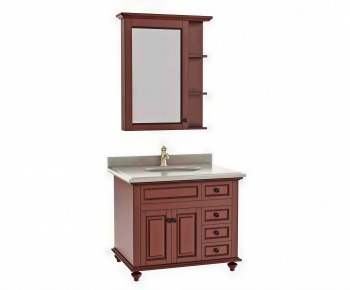 European Style Bathroom Cabinet-ID:389842034