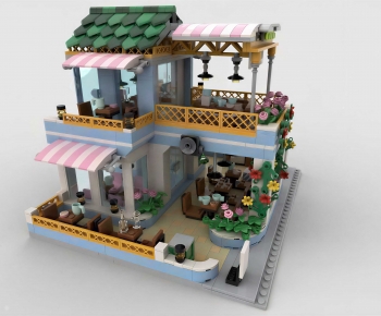 Modern Cartoon House-ID:714649921