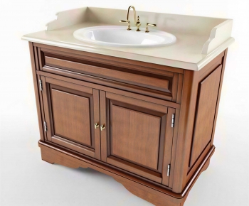 American Style Bathroom Cabinet-ID:990643987