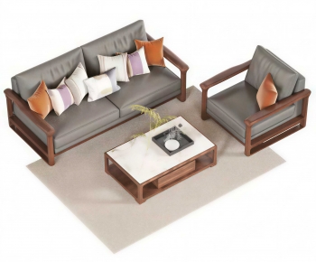 New Chinese Style Sofa Combination-ID:786987079