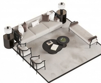 New Chinese Style Sofa Combination-ID:516530041