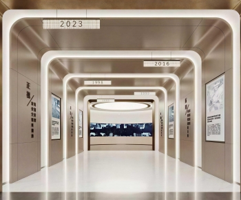 Modern Exhibition Hall-ID:625219363