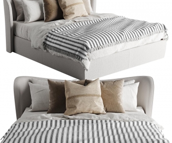 Modern Double Bed-ID:665857084