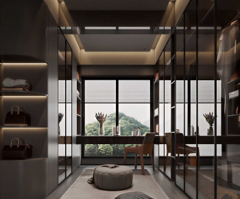 Modern Clothes Storage Area-ID:952805049