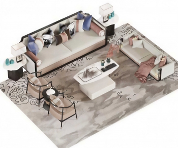 New Chinese Style Sofa Combination-ID:283627996