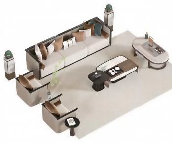 New Chinese Style Sofa Combination-ID:513776068