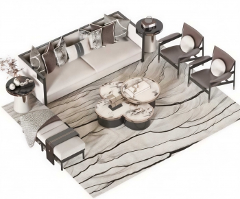 New Chinese Style Sofa Combination-ID:818604955