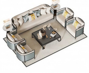 New Chinese Style Sofa Combination-ID:149825102