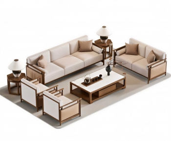New Chinese Style Sofa Combination-ID:521892078