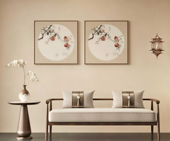 New Chinese Style A Sofa For Two-ID:383975987