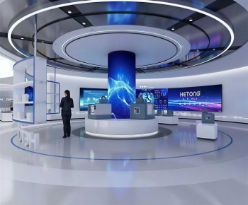 Modern Exhibition Hall-ID:343730435