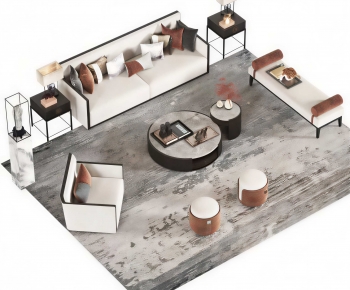 New Chinese Style Sofa Combination-ID:377525096