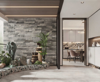 New Chinese Style Plant Landscaping-ID:556978942