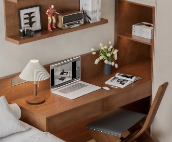 Modern Computer Desk And Chair-ID:158555981