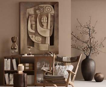 Wabi-sabi Style Lounge Chair-ID:834191088