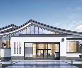 New Chinese Style Facade Element-ID:236112127